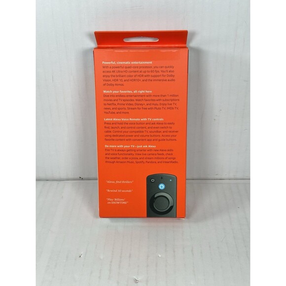 Amazon Fire TV Stick 4K HDR Ultra HD Media Streamer Alexa Voice Remote NEW - Picture 2 of 2